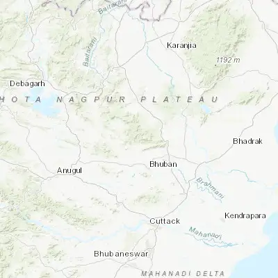 Map showing location of Daitari (21.100000, 85.750000)