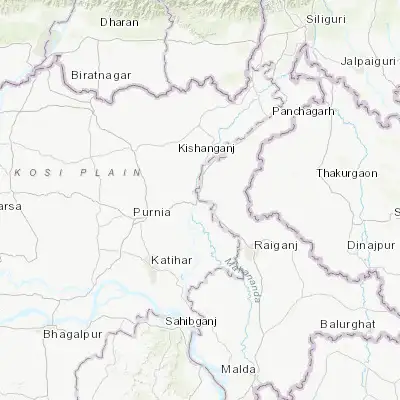Map showing location of Dalkola (25.875770, 87.840090)