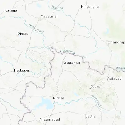 Map showing location of Dasnapur (19.653990, 78.512130)