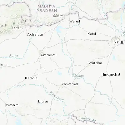 Map showing location of Dattāpur (20.780750, 78.140700)