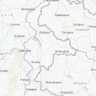 Map showing location of Daulatpur (25.326050, 88.329890)