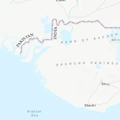 Map showing location of Dayapar (23.633710, 68.901920)