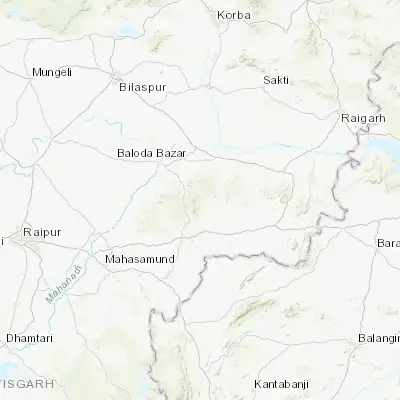 Map showing location of Deori (21.450000, 82.616670)