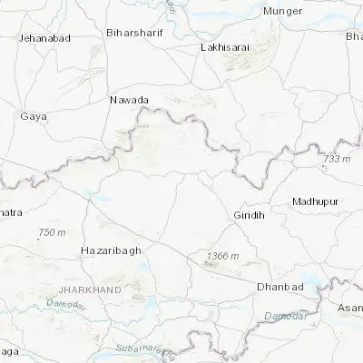 Map showing location of Dhanwār (24.410740, 85.981830)
