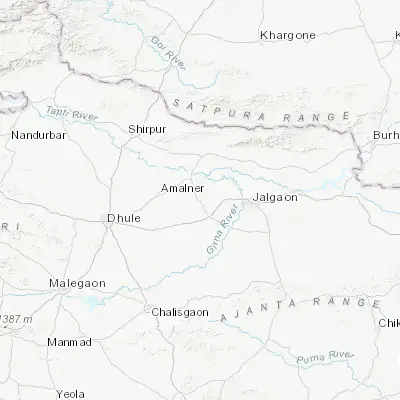 Map showing location of Dharangaon (21.011870, 75.274070)