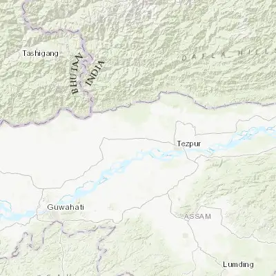 Map showing location of Dhekiajuli (26.703670, 92.478080)