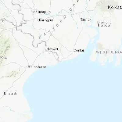 Map showing location of Digha (21.627760, 87.519650)