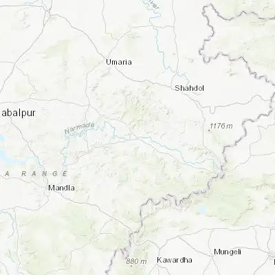 Map showing location of Dindori (22.941410, 81.079750)