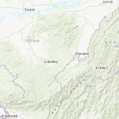 Map showing location of Diphu (25.843410, 93.431160)