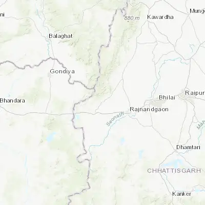 Map showing location of Dongargarh (21.188930, 80.754590)