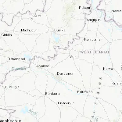 Map showing location of Dubrājpur (23.790200, 87.376480)