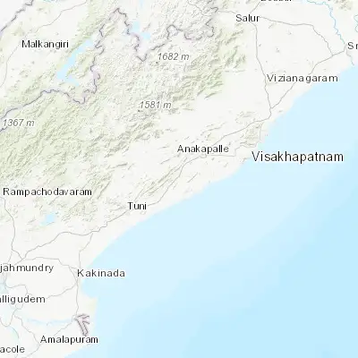 Map showing location of Elamanchili (17.549070, 82.857490)