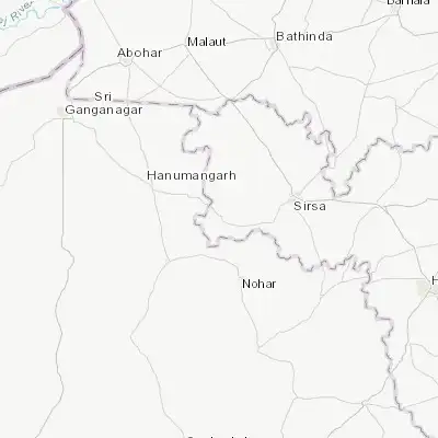 Map showing location of Ellenabad (29.452820, 74.661220)
