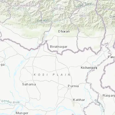 Map showing location of Forbesganj (26.302530, 87.265560)
