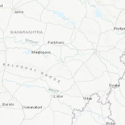 Map showing location of Gangākher (18.969620, 76.749460)