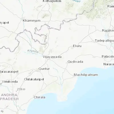 Map showing location of Gannavaram (16.540920, 80.802130)
