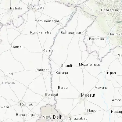Map showing location of Garhi Pūkhta (29.549800, 77.308810)