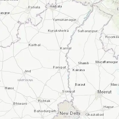 Map showing location of Gharaunda (29.536920, 76.971420)