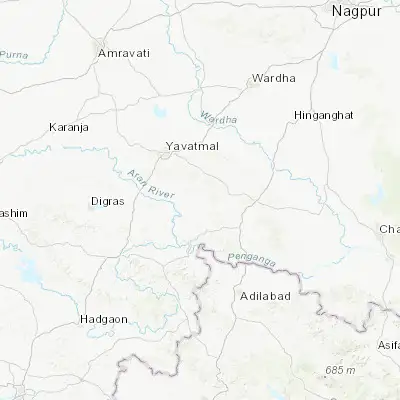 Map showing location of Ghātanji (20.141830, 78.313330)