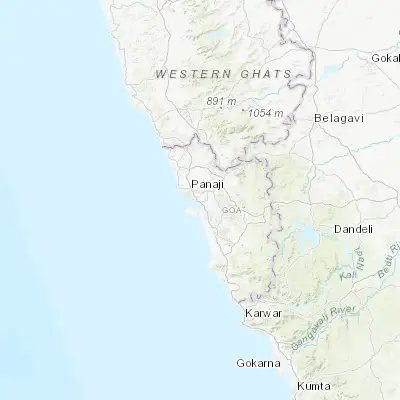 Map showing location of Goa Velha (15.443840, 73.885720)