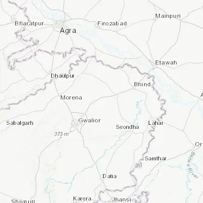 Map showing location of Gohadi (26.432780, 78.442050)