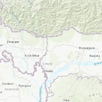 Map showing location of Goshaingaon (26.439460, 89.963070)
