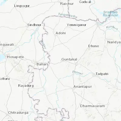 Map showing location of Guntakal Junction (15.171120, 77.362440)