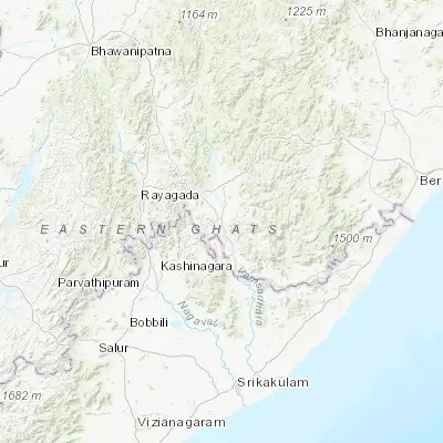 Map showing location of Gunupur (19.080400, 83.808790)