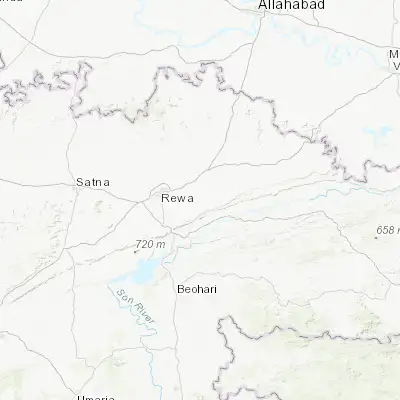 Map showing location of Gurh (24.502650, 81.500370)