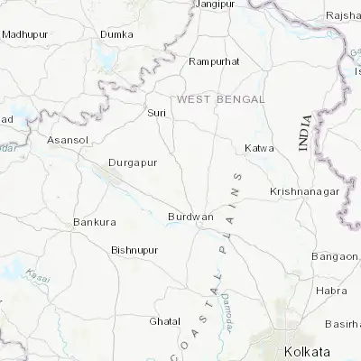 Map showing location of Guskhara (23.492760, 87.734840)