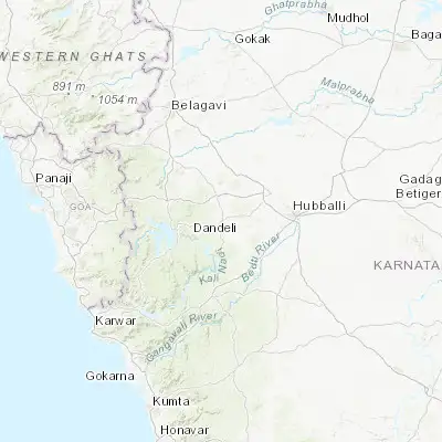 Map showing location of Haliyal (15.328640, 74.756380)