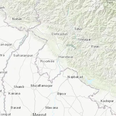 Map showing location of Haridwar (29.947910, 78.160250)