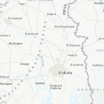 Map showing location of Haripur (22.936110, 88.231940)