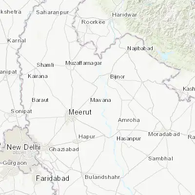 Map showing location of Hastināpur (29.160420, 78.007620)
