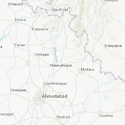 Map showing location of Himatnagar (23.598930, 72.966020)