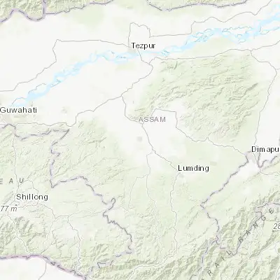 Map showing location of Hojāi (26.002810, 92.856050)
