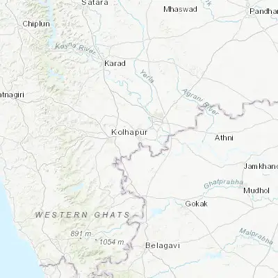 Map showing location of Ichalkaranji (16.691170, 74.460540)