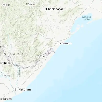 Map showing location of Ichchāpuram (19.113930, 84.687210)