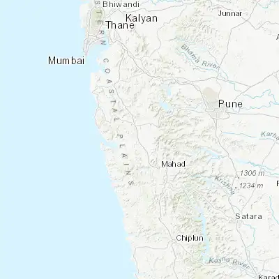 Map showing location of Indāpur (18.300000, 73.250000)