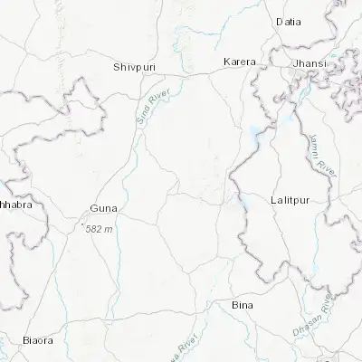 Map showing location of Isāgarh (24.839060, 77.882740)