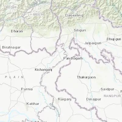 Map showing location of Islāmpur (26.265410, 88.189820)