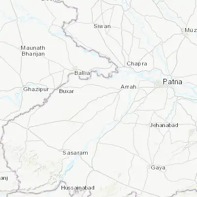 Map showing location of Jagdīspur (25.468110, 84.419390)
