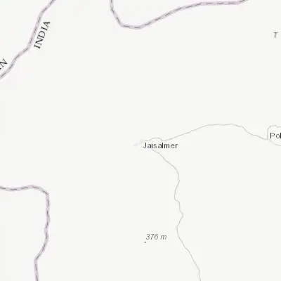 Map showing location of Jaisalmer (26.917630, 70.903870)