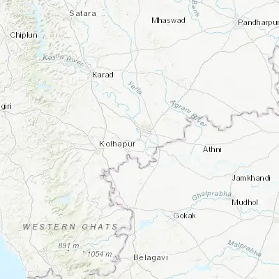 Map showing location of Jaisingpur (16.776390, 74.553610)