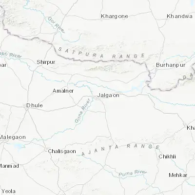 Map showing location of Jalgaon (21.002920, 75.566020)
