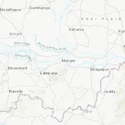 Map showing location of Jamālpur (25.312580, 86.488880)