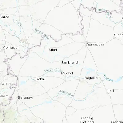 Map showing location of Jamkhandi (16.504610, 75.291460)
