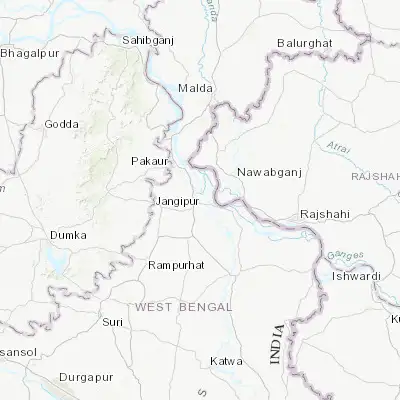 Map showing location of Jangipur (24.470010, 88.076590)