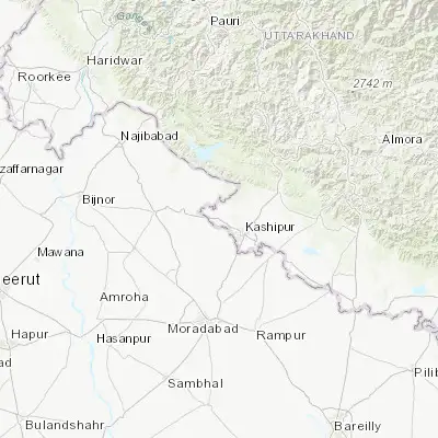 Map showing location of Jaspur (29.279190, 78.827980)