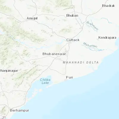 Map showing location of Jatani (20.159750, 85.707420)